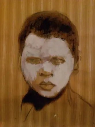 Niño Angola. acrilico sobre papel. 2008
