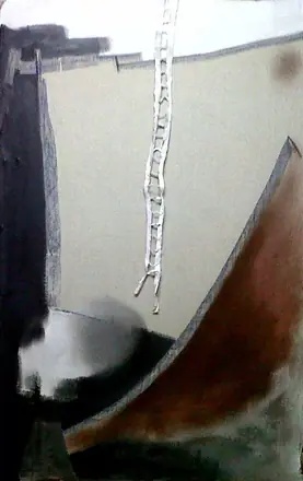 Echelle 10. óleo sobre lienzo. 140x60cm