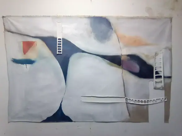 Echelles. óleo sobre lienzo. 180x100cm