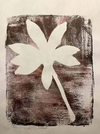 Flor grabada
