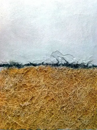 Limenes IV, ceniza y paja. 150×80